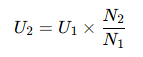 Off-circuit tap changer transformation ratio formula